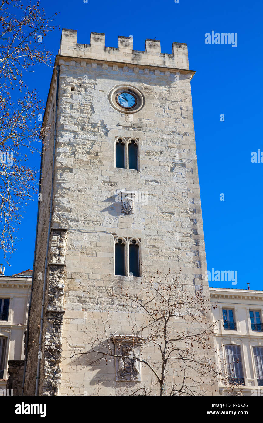 Tour Saint Jean at Place Pie in Avignon France Stock Photo - Alamy