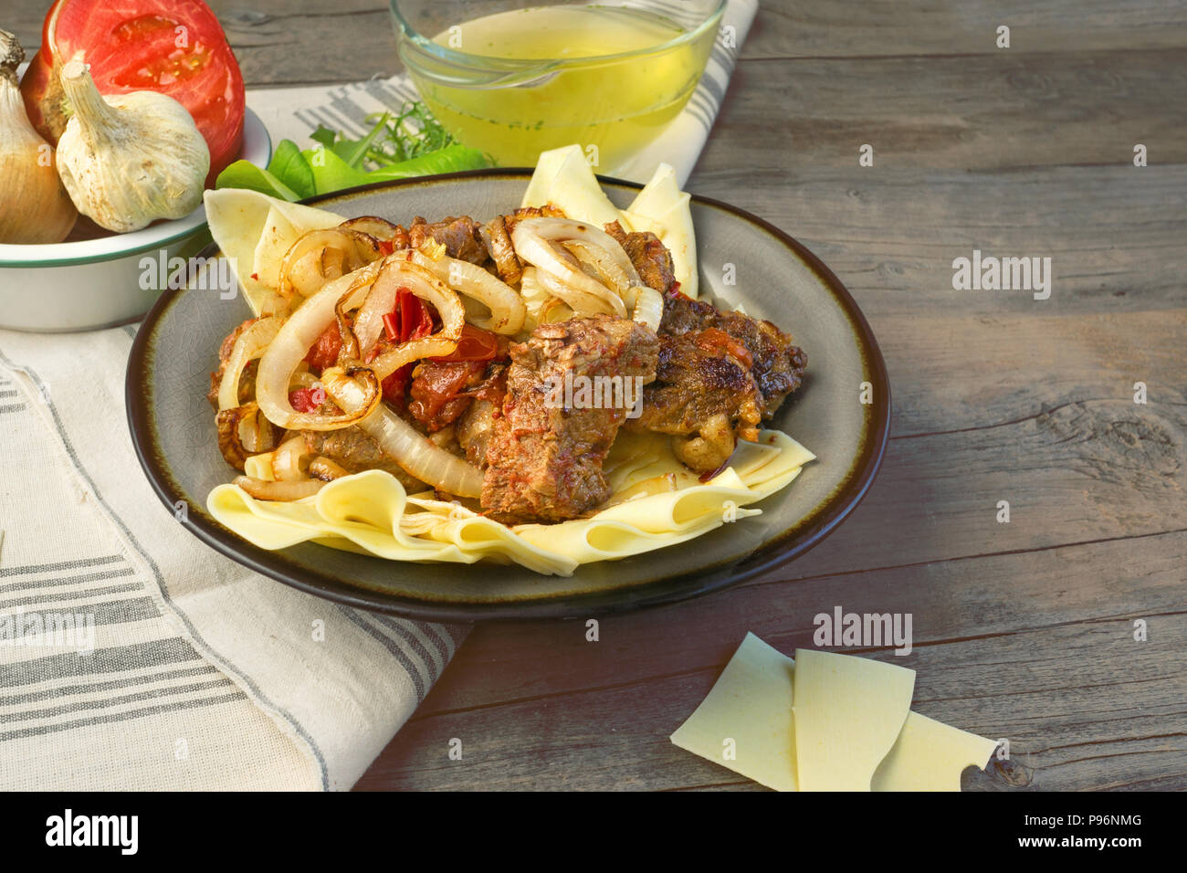 Traditional recipe beshbarmak 94 Traditional recipe beshbarmak 44