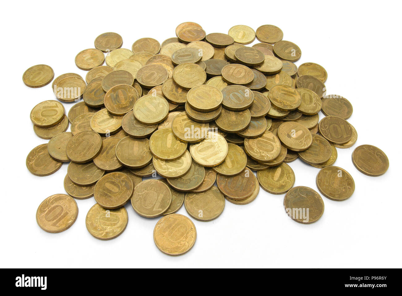 money, coin, finance, isolated, white Stock Photo