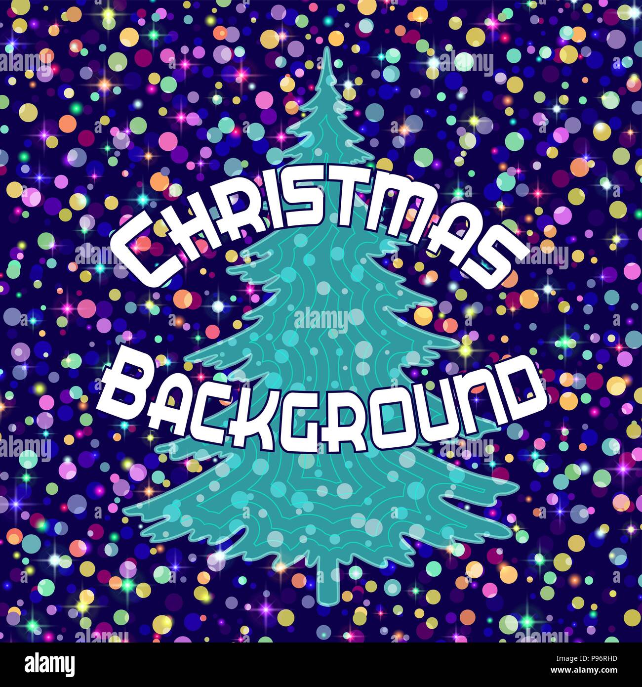 Conifer winter background Stock Vector Images - Alamy