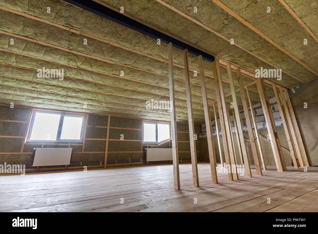 Construction And Renovation Of Big Light Spacious Empty Room With