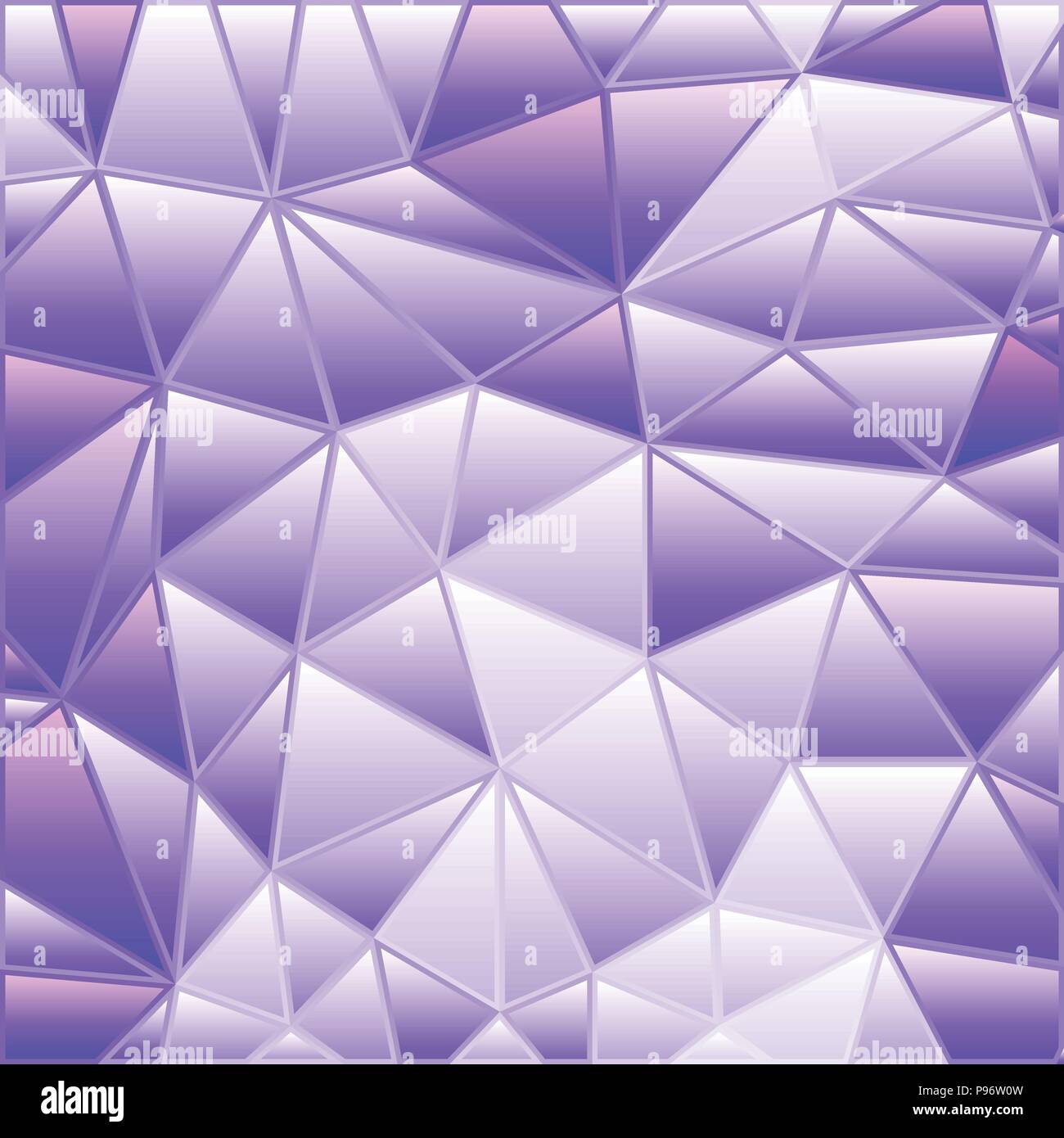 abstract vector stained-glass triangle mosaic background - purple and ...