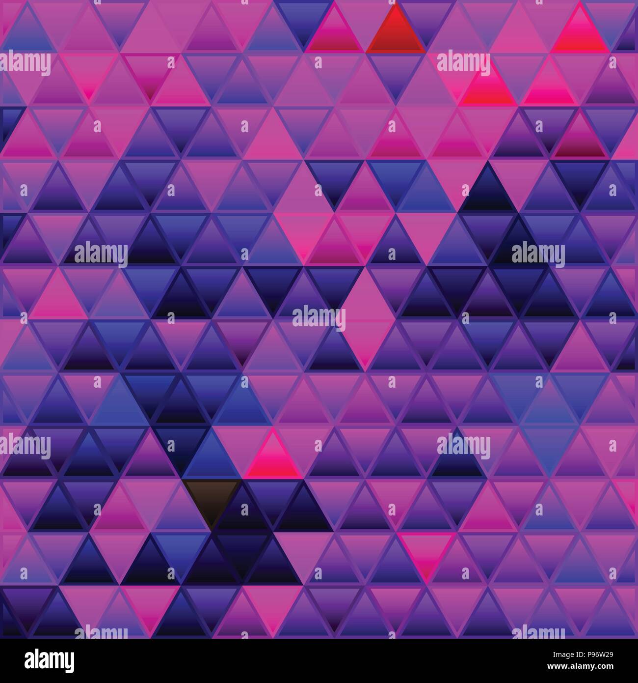 abstract vector stained-glass triangle mosaic background - purple and ...