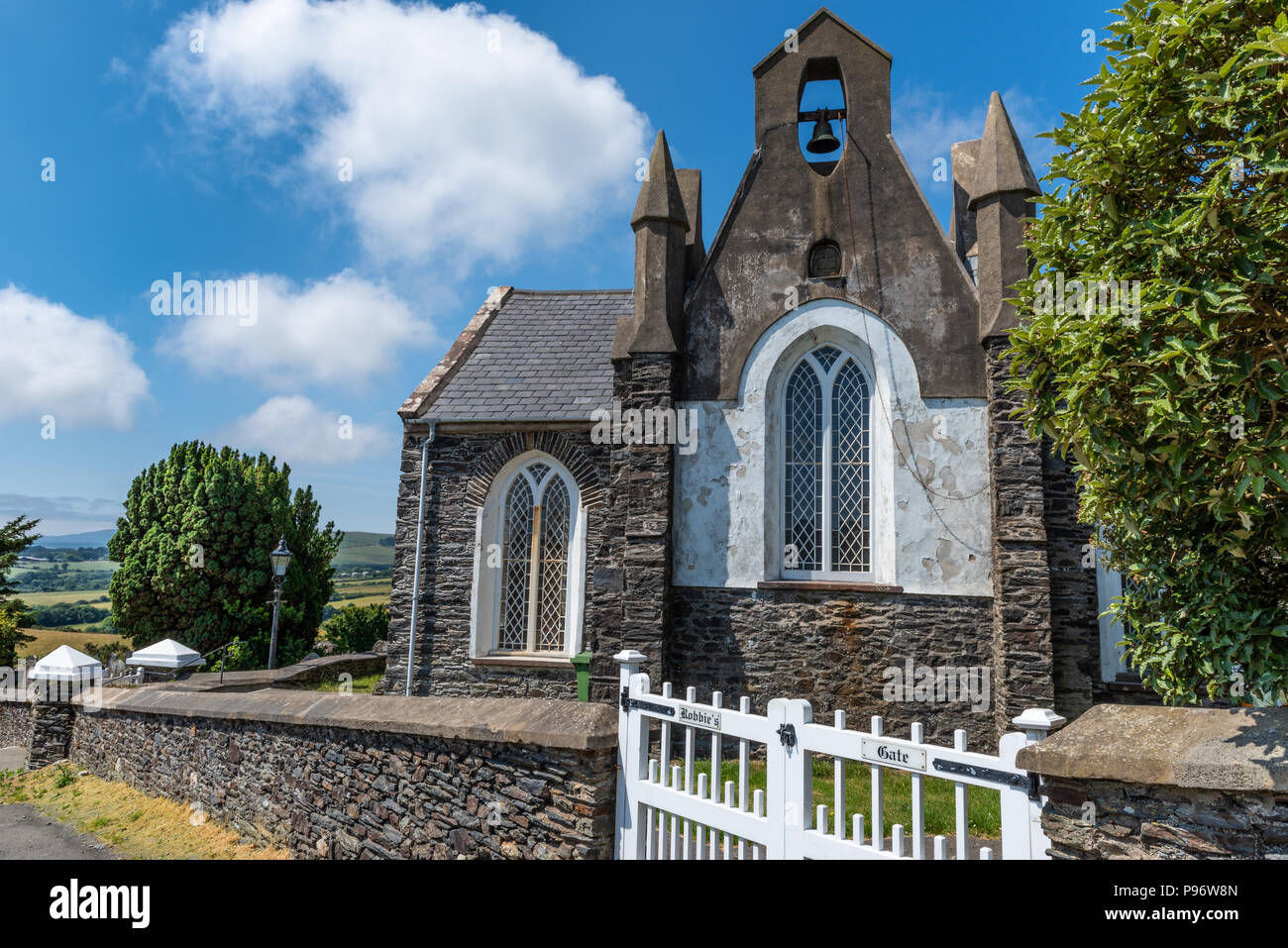 St Luke's Church, Baldwin, Isle of Man. Stock Photo