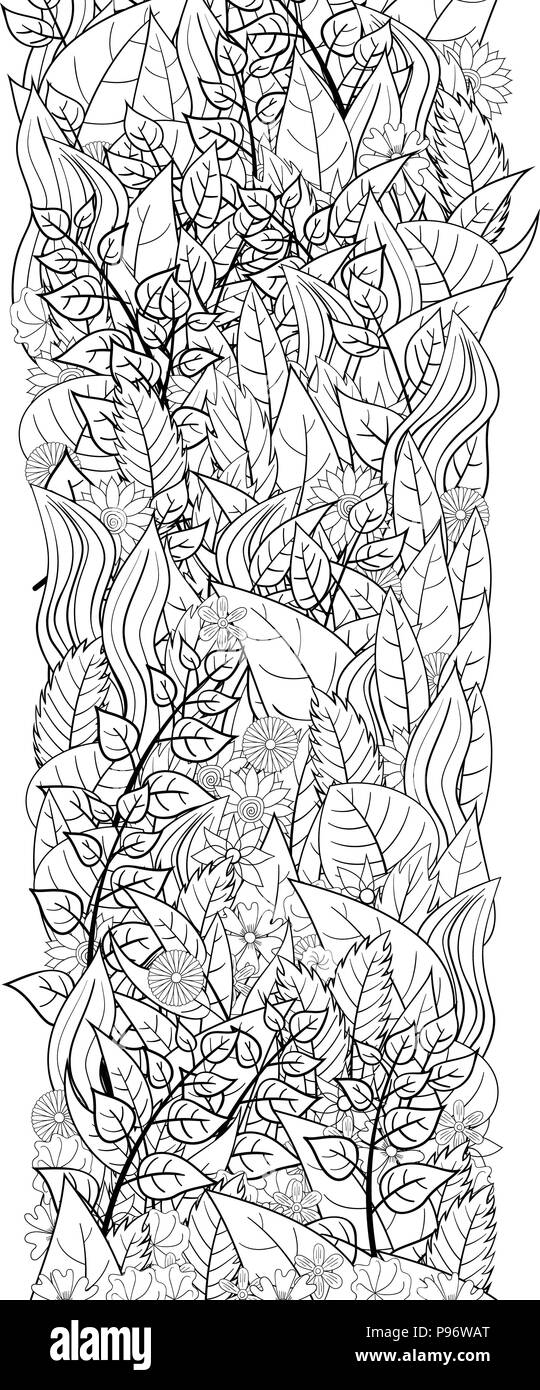 doodle vector floral vintage card Stock Vector Image & Art - Alamy