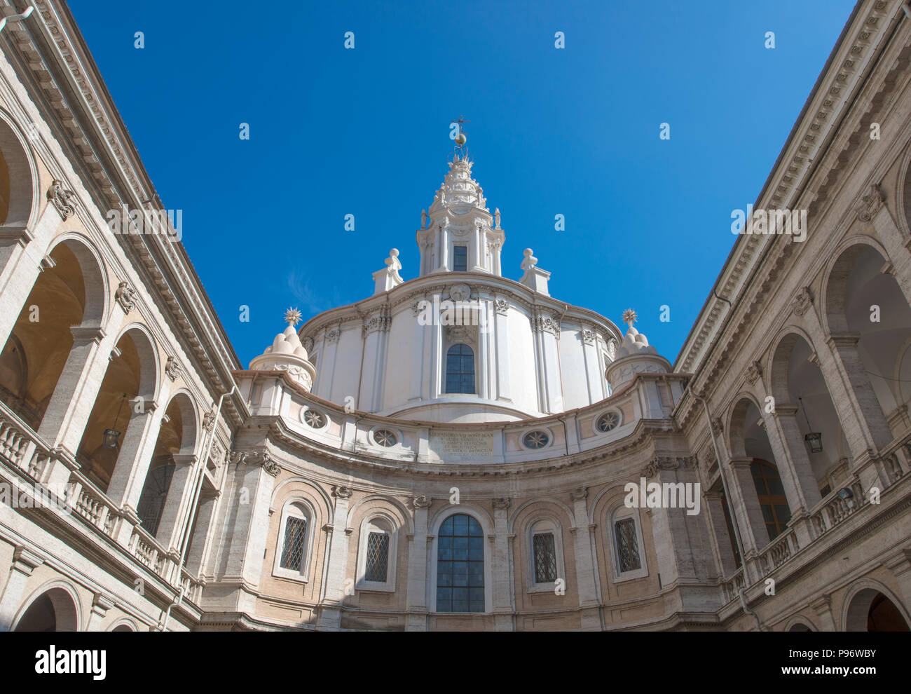 Rome, Italy - The church of Sant’Ivo alla Sapienza. Stock Photo