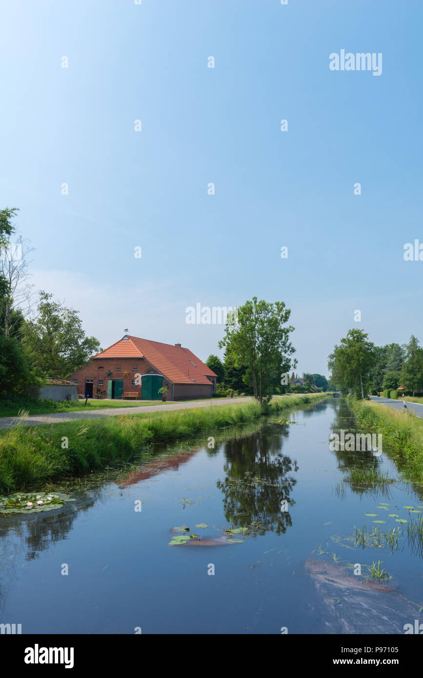 Spetzerfehn, East Frisia, Lower Saxony, Germany, Europe Stock Photo