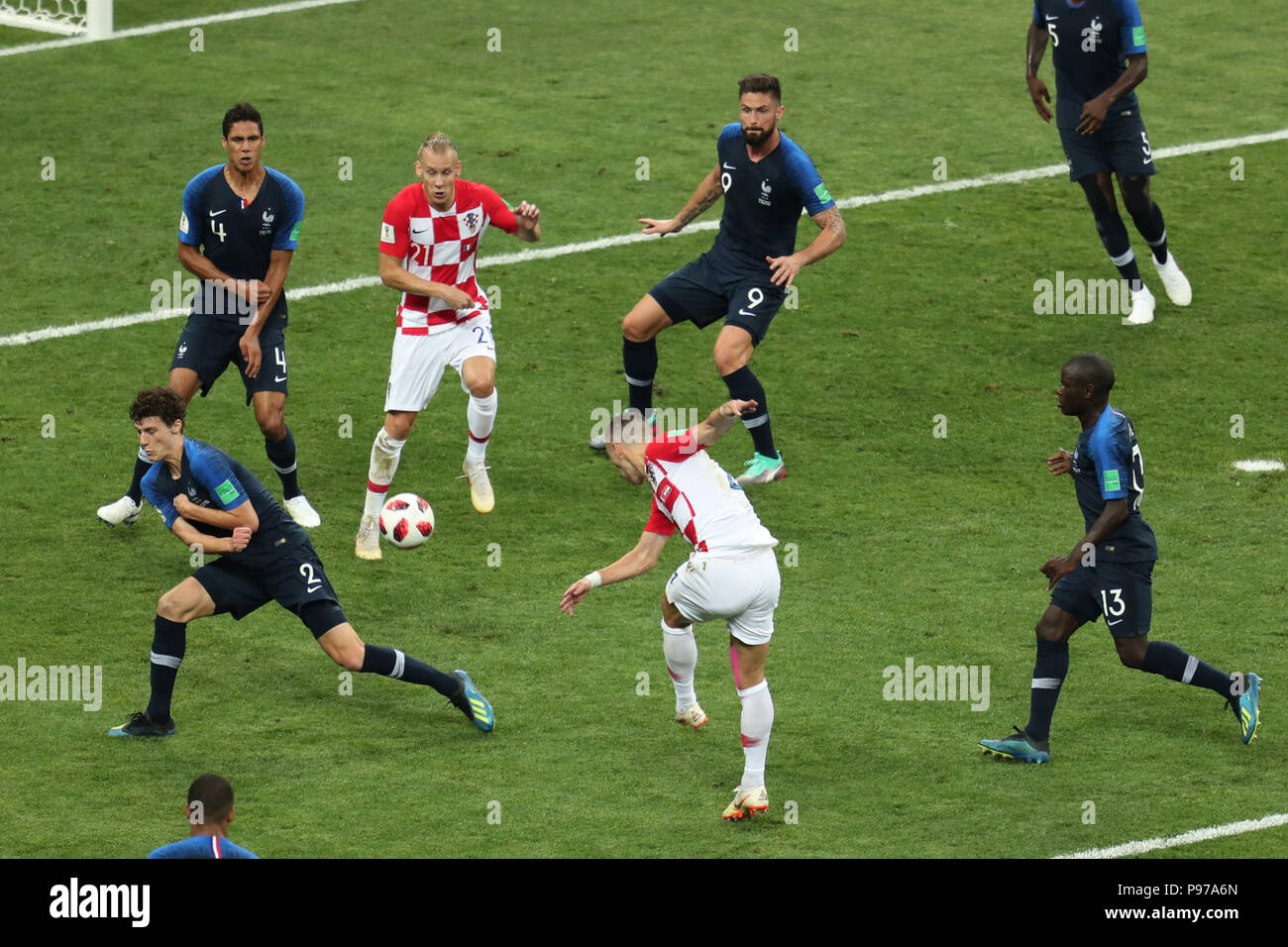 Ivan Perisic Scores France V Croatia France V Croatia 2018 Fifa World Cup Final 15 July