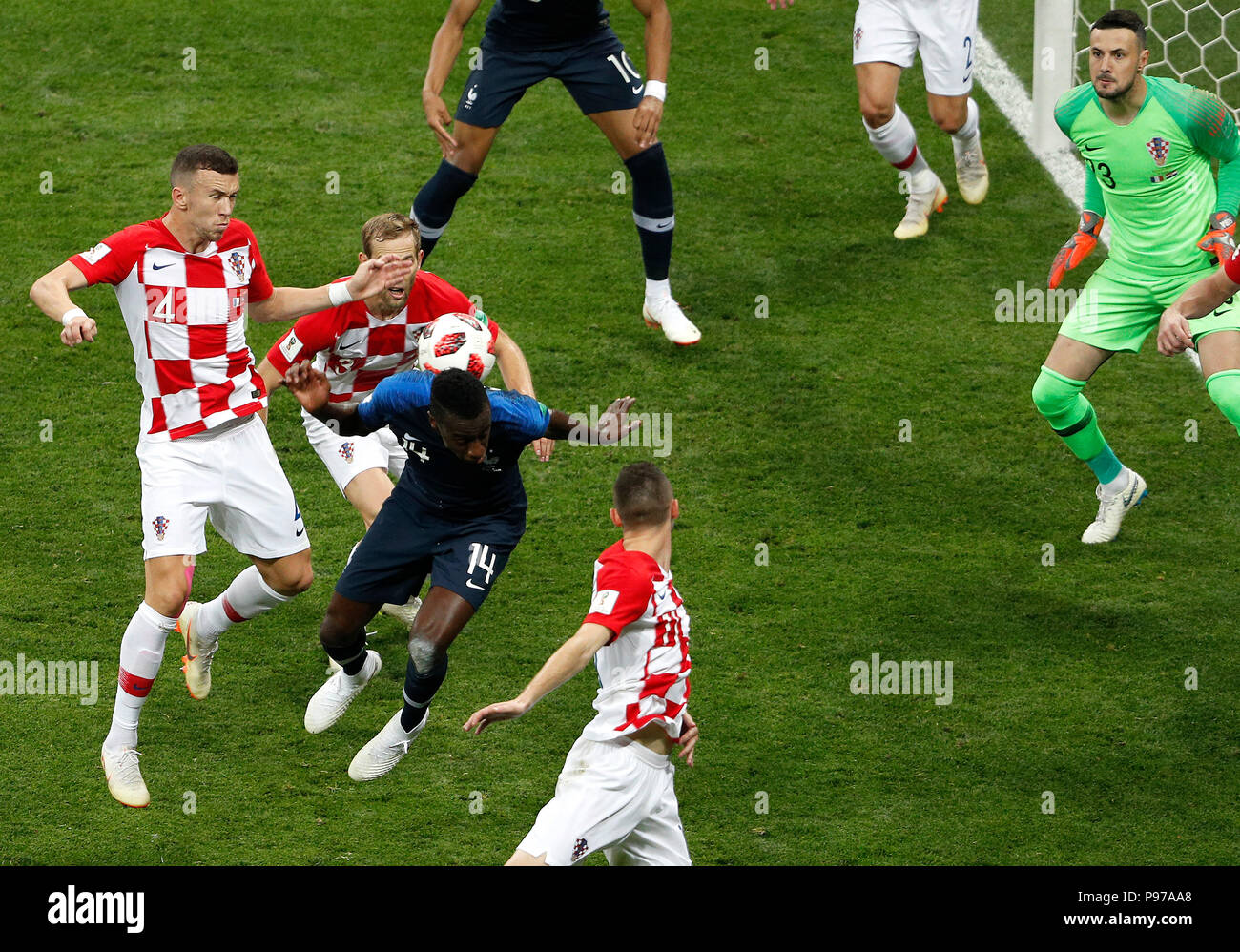 Croatian Vs. Russian Moscow, Russia. 15th July 2018.FRANCE VS CROATIA - Blaise MATUIDI of ...
