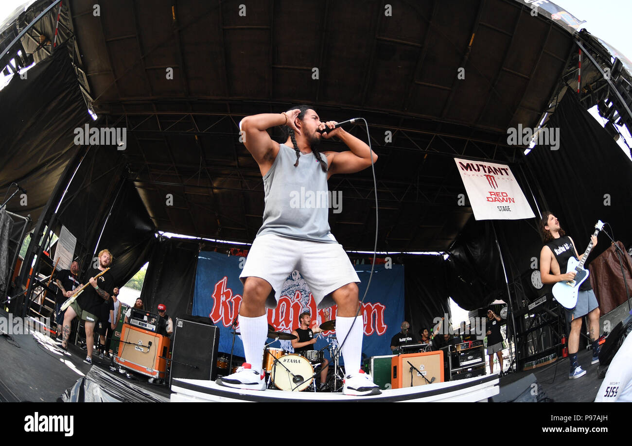 Virginia Beach, VIRGINIA, USA. 12th July, 2018. VANS WARPED TOUR 18