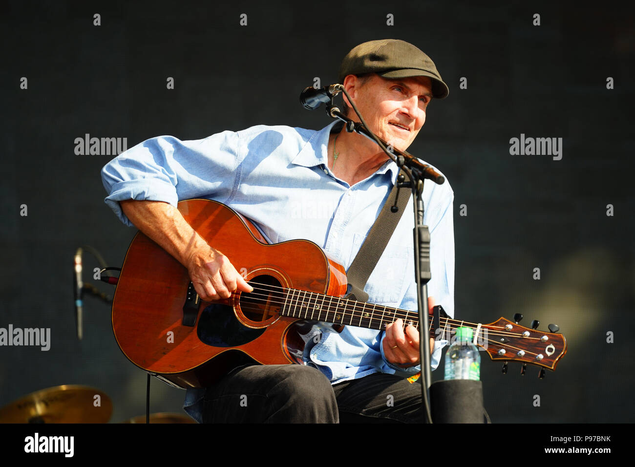 London, UK. 15th July, 2018. James Taylor performing live on the Great ...