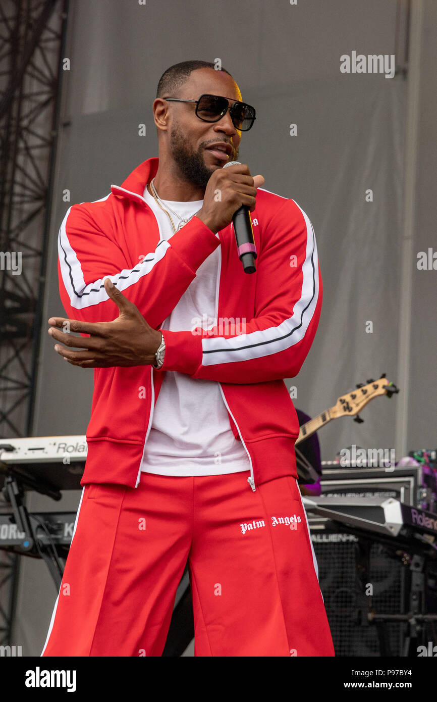Chicago, Illinois, USA. 14th July, 2018. Singer TANK (DURRELL BABBS