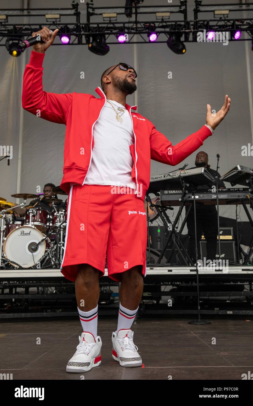 Chicago, Illinois, USA. 14th July, 2018. Singer TANK (DURRELL BABBS