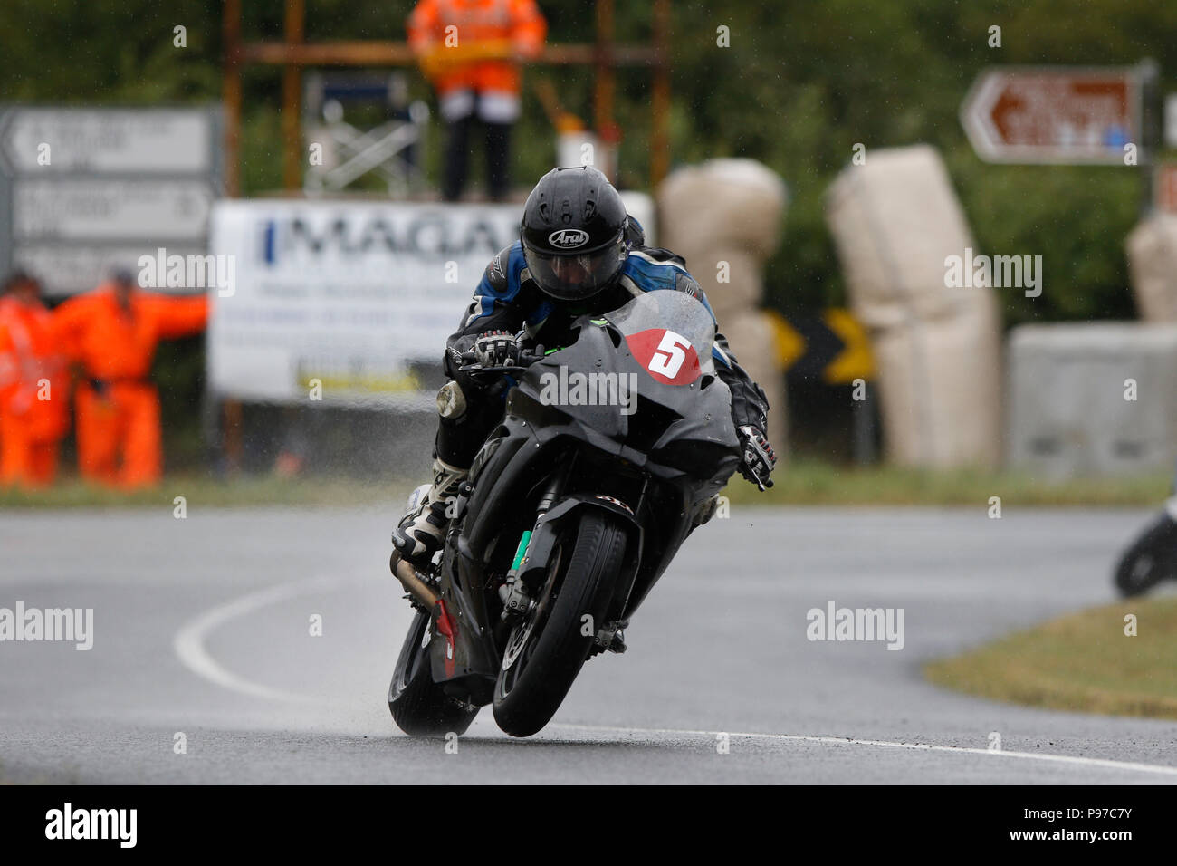 Walderstown, Leinster, Ireland. 15th July, 2018. Motorbikes, Irish Road Racing from Walderstown; Thomas Maxwell claimed 3rd place in the Open race Credit: Action Plus Sports/Alamy Live News Stock Photo