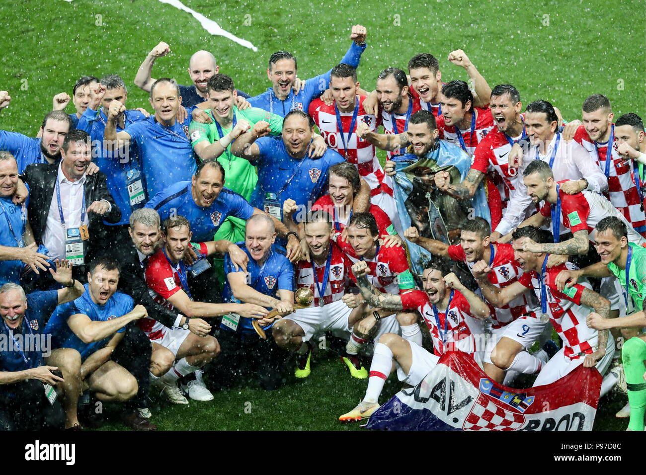 Moscow Russia July 15 2018 Second Placed Croatias