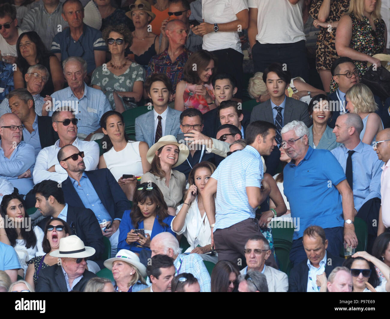 London Uk 15th July 2018 John Vosler Emma Watson And