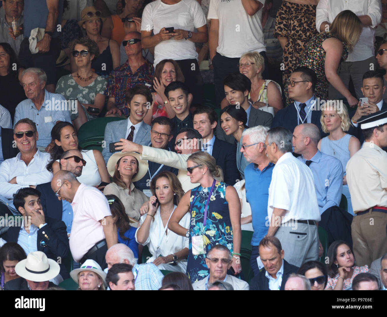 Tom Holland His Dad Dominic Holland Emma Watson And Luke