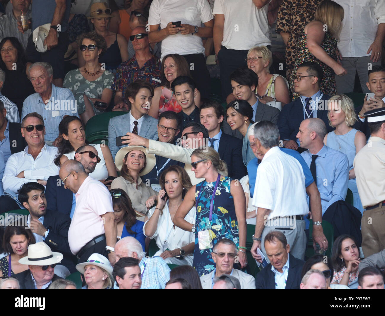 London Uk 15th July 2018 John Vosler Emma Watson And