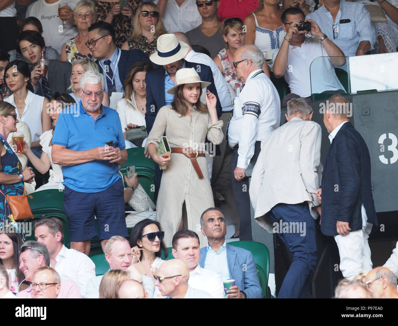London Uk 15th July 2018 John Vosler Emma Watson And