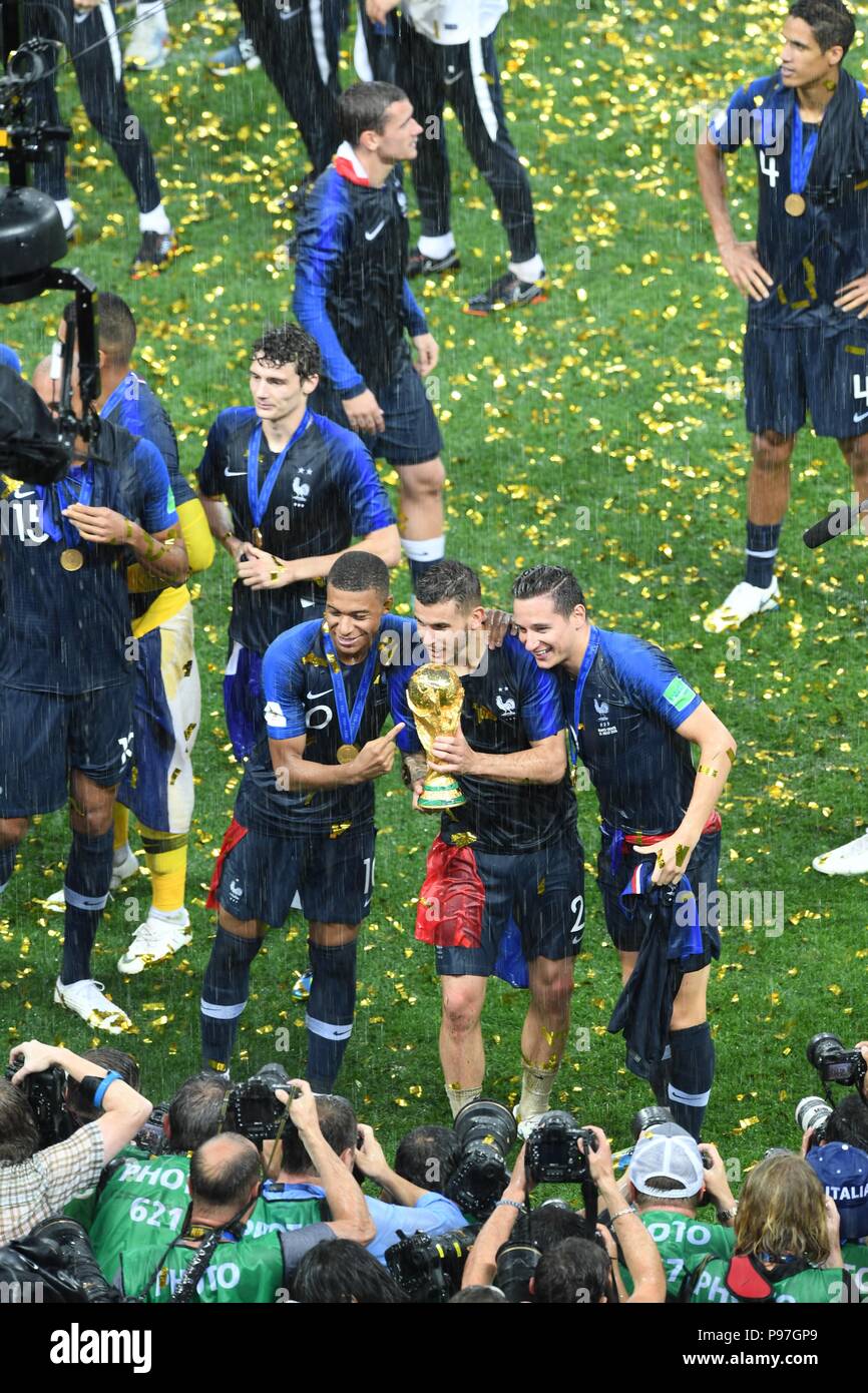 Moscow Russia July 15th 2018 France National Football Team Celebrate Their Victory Of World Cup 2018 Final At Luzhniki Stadium Moscow Shoja Lak Alamy Live News Stock Photo Alamy