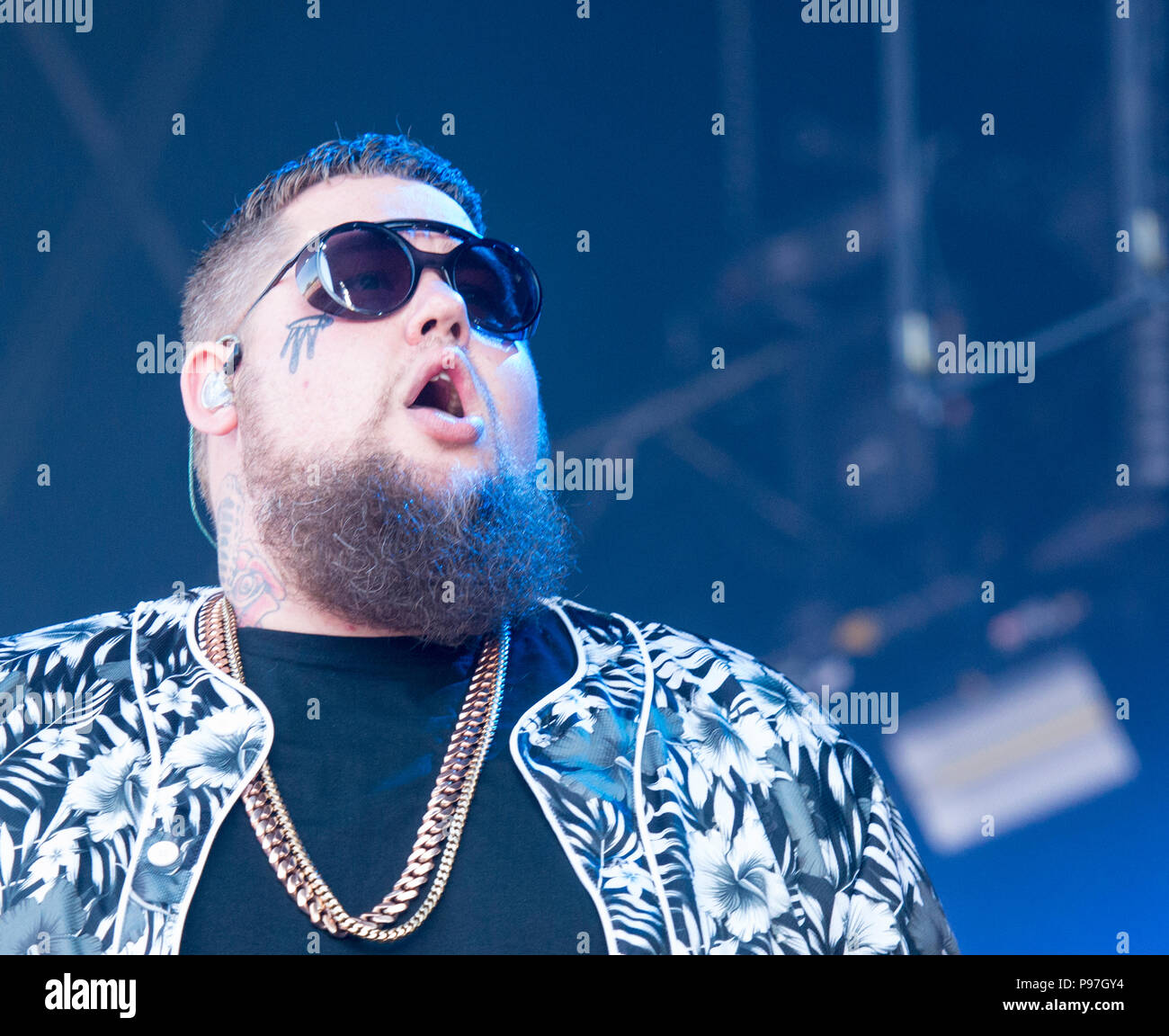 Rag 'n' Bone performing live on the Obelisk Stage at Latitude Festival, Henham Park, Suffolk, England, 15th July, 2018 Stock Photo