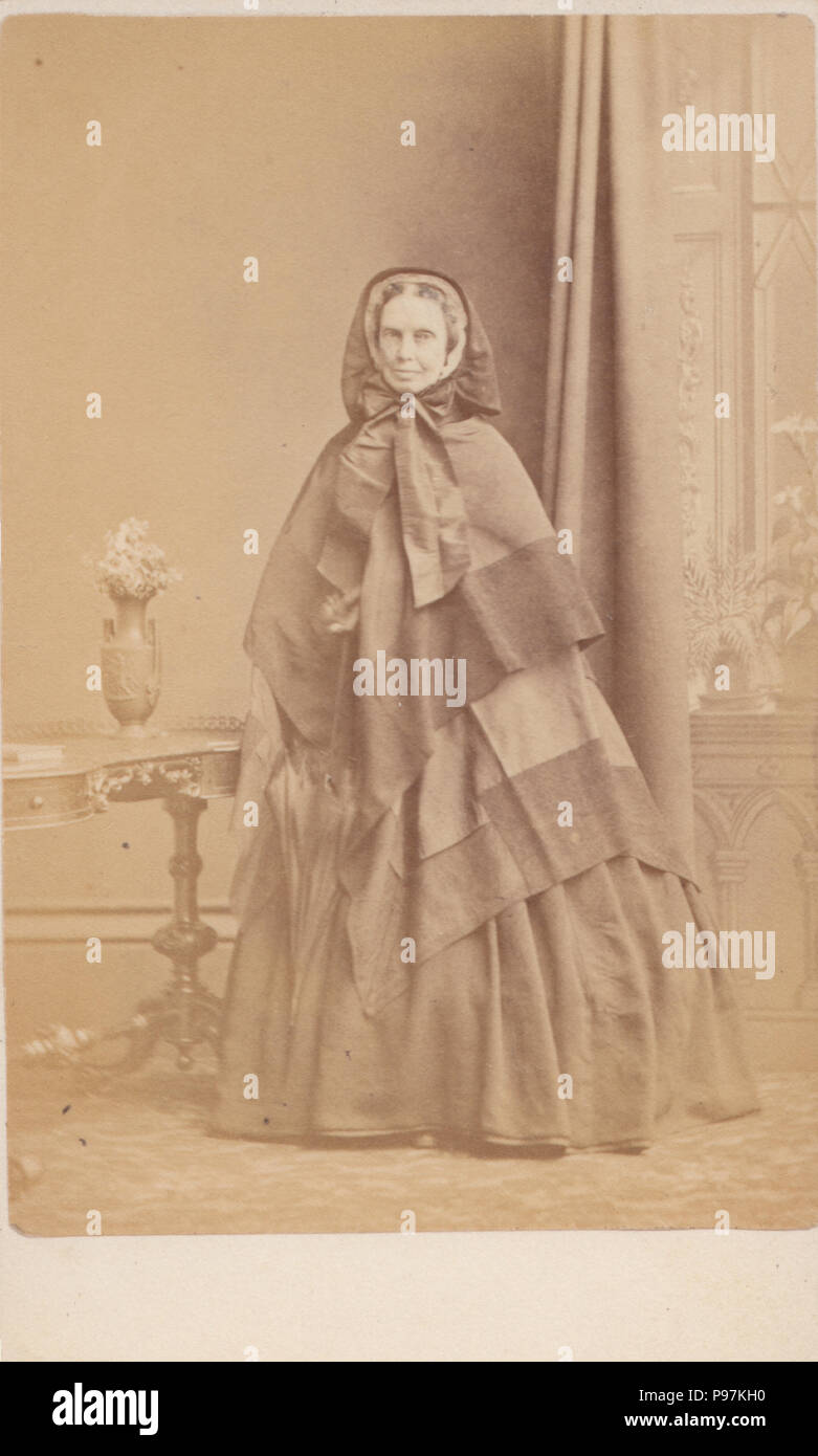 Helensburgh CDV (Carte De Visite) of a Victorian Lady Stock Photo