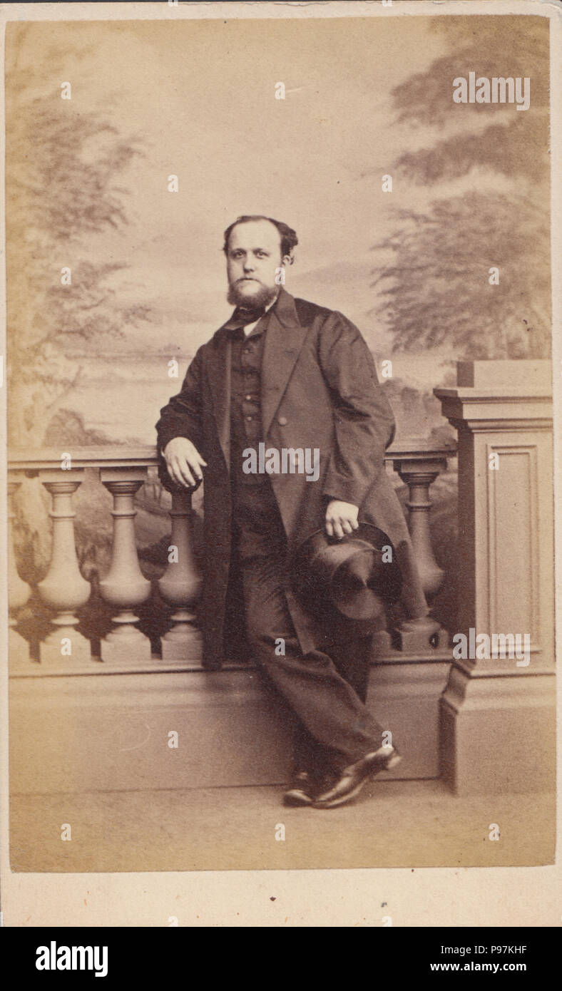 Glasgow CDV (Carte De Visite) of a Victorian Man Stock Photo