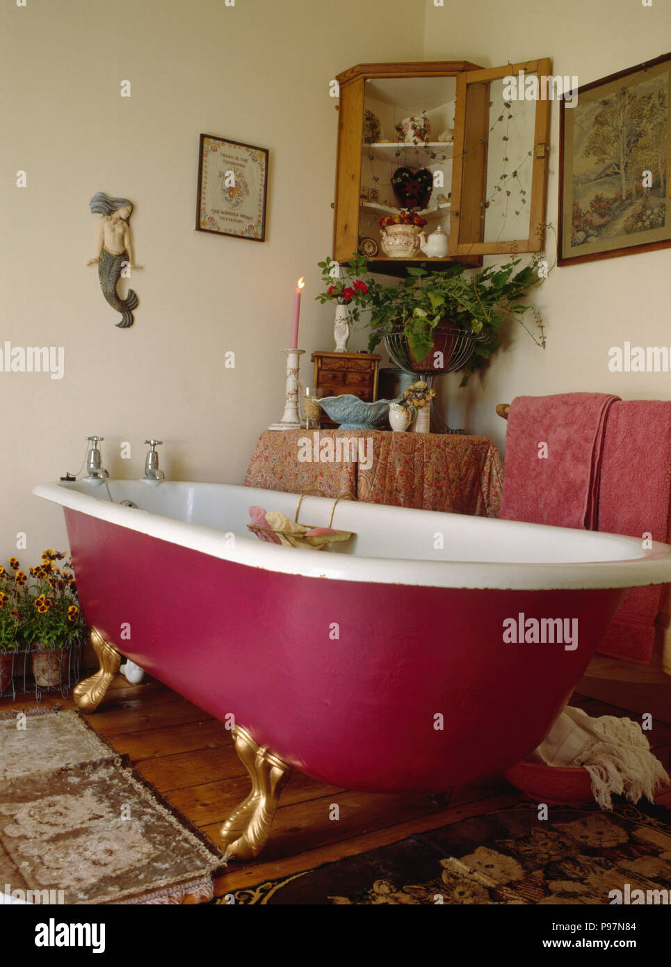 Pink Clawfoot Tub Offer Cheap