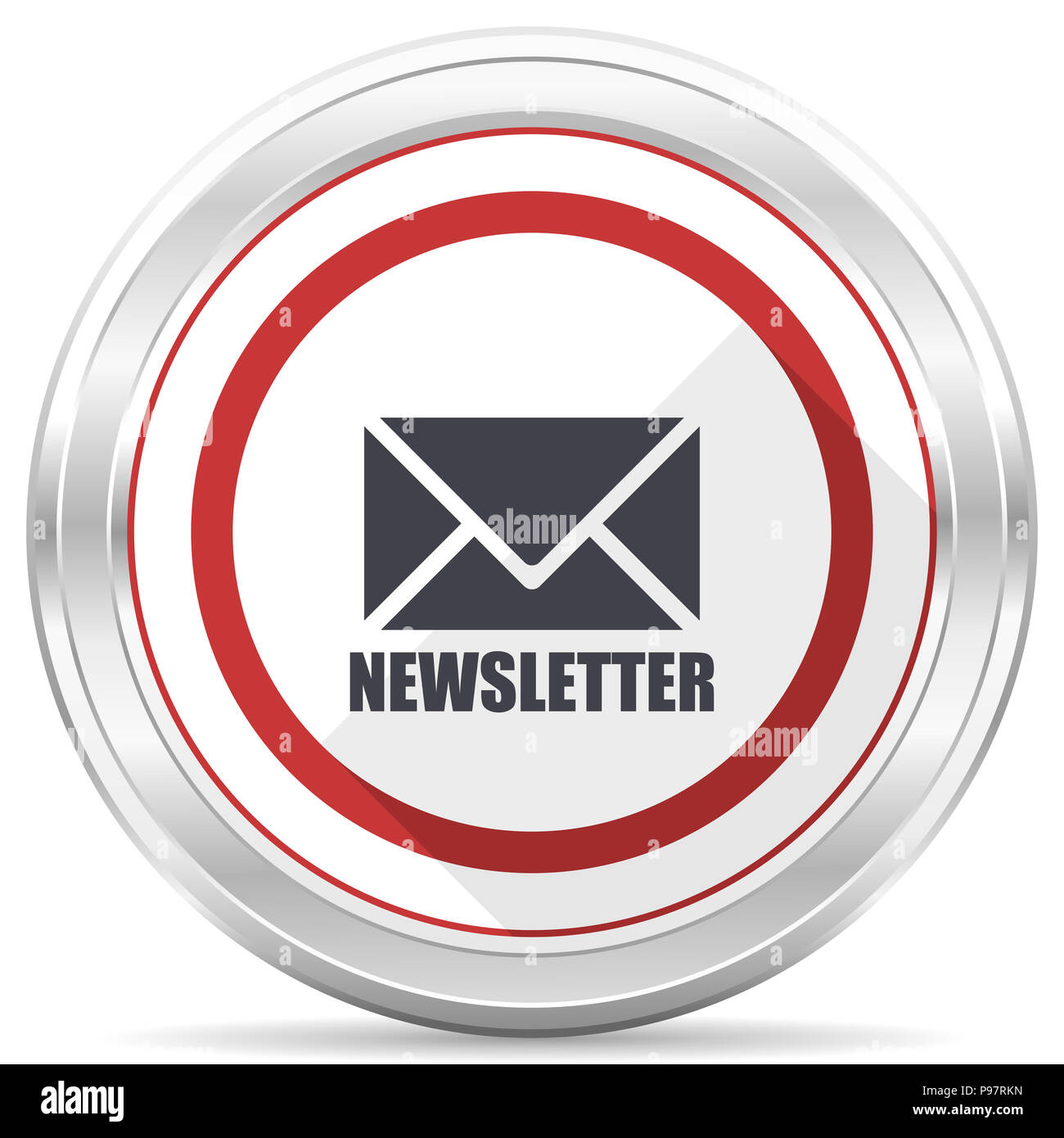 Newsletter Silver Metallic Chrome Border Round Web Icon On White Background Stock Photo Alamy Newsletter Silver Metallic Chrome Border Round Web Icon On White Background Stock Photo Alamy