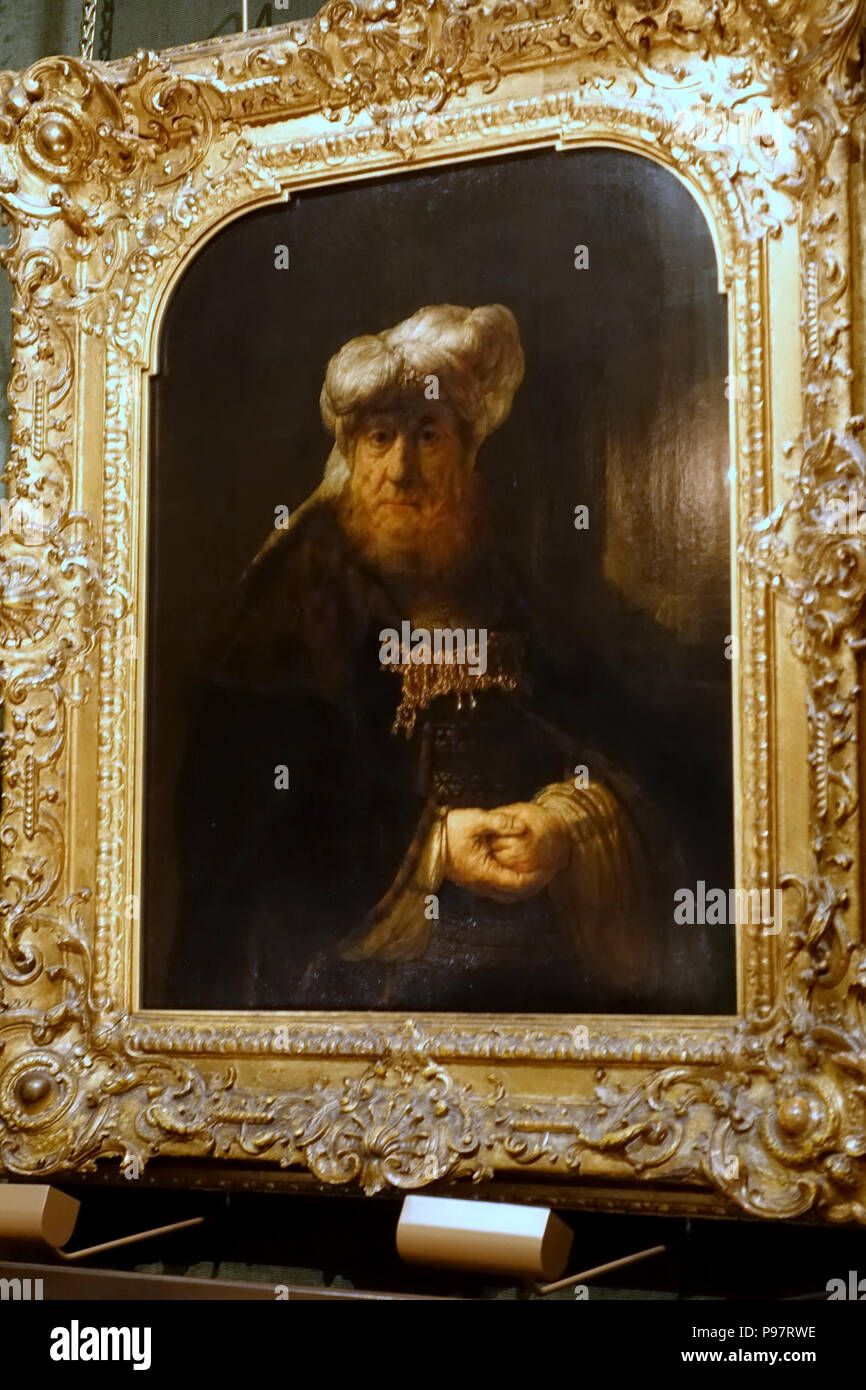 A man in oriental costume (King Uzziah stricken by leprosy), by