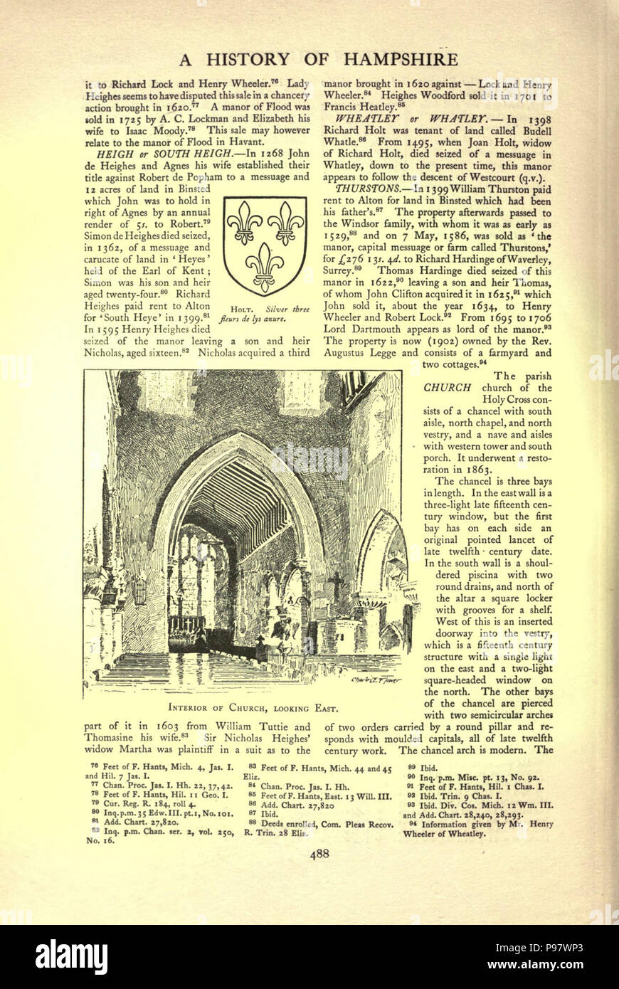 A history of Hampshire and the Isle of Wight (Page 488 Stock Photo - Alamy