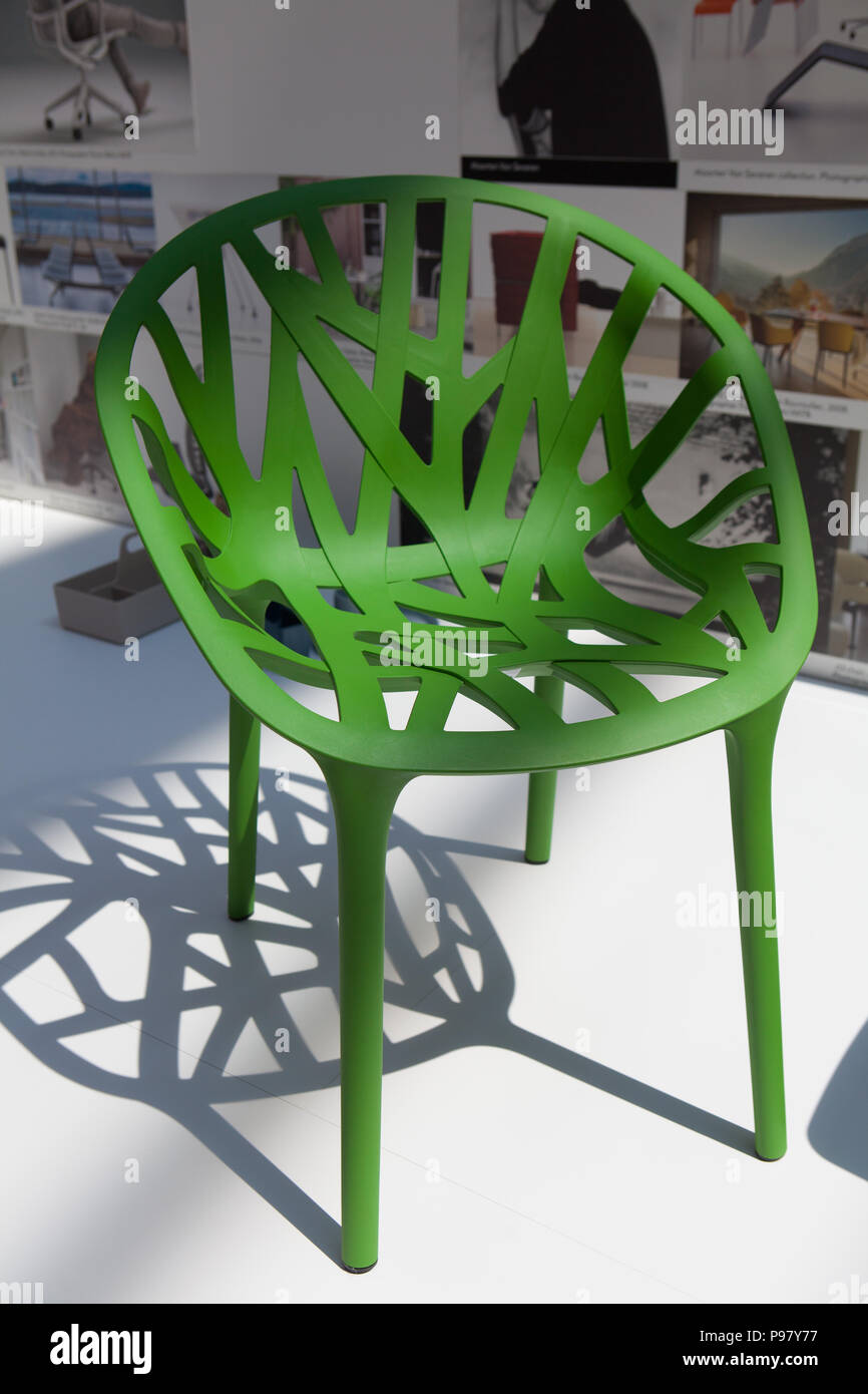 Detail Look Of A Green Vegetal Chair Design Inspired By Nature