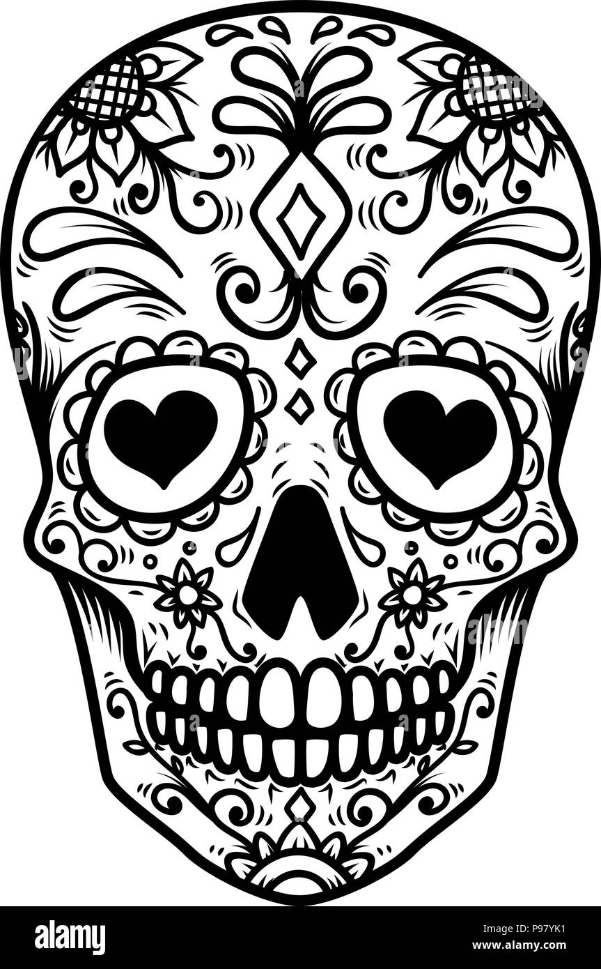 HALLOWEEN BLACK & WHITE DAY OF THE DEAD SKULL BANNER POSTER PARTY DECORATION 
