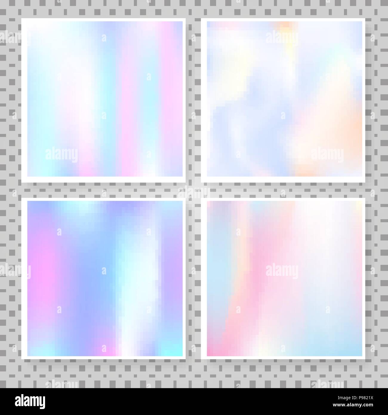 Holographic abstract backgrounds set Stock Vector Image & Art - Alamy
