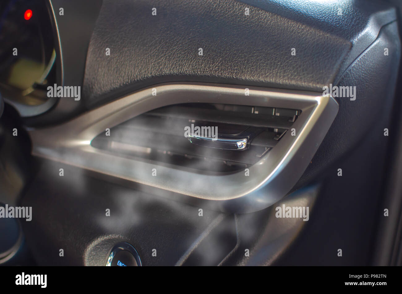 Interior car cabin, airconditioning car Stock Photo Alamy