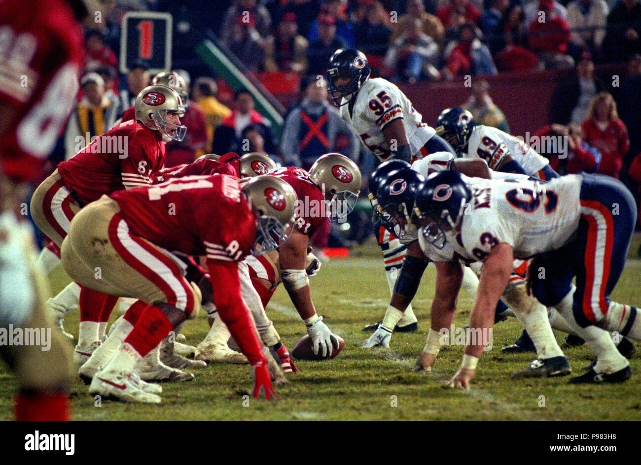 San Francisco, California, USA. 23rd Dec, 1991. San Francisco 49ers vs.  Chicago Bears at Candlestick Park Monday, December 23, 1991. 49ers beat  Bears 52-14. 49ers defensive end Charles Haley Credit: Al Golub/ZUMA