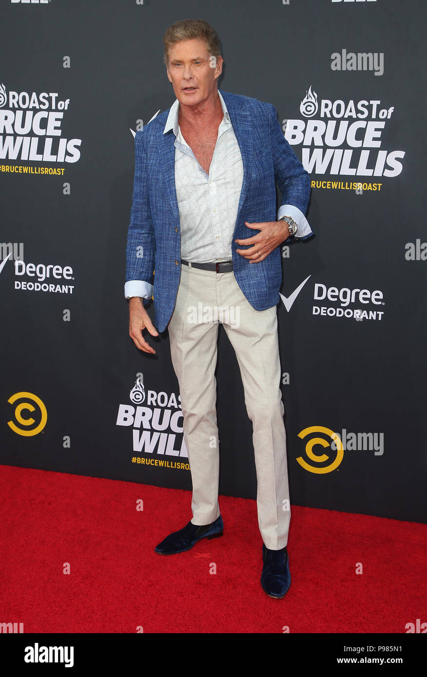 The comedy central roast of david hasselhoff hires stock photography