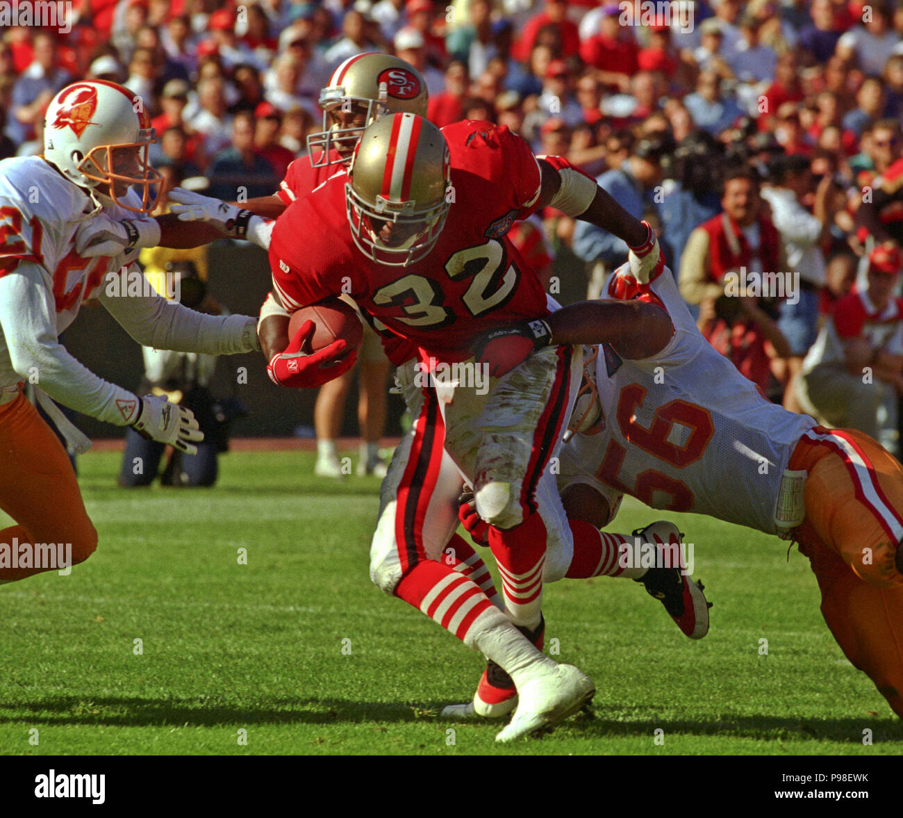 October 23, 1994 - San Francisco, California, U.S - San Francisco 49ers vs.  Tampa Bay Buccaneers at Candlestick Park Sunday, October 23, 1994. 49ers  beat Buccaneers 41-16. San Francisco 49ers defensive back