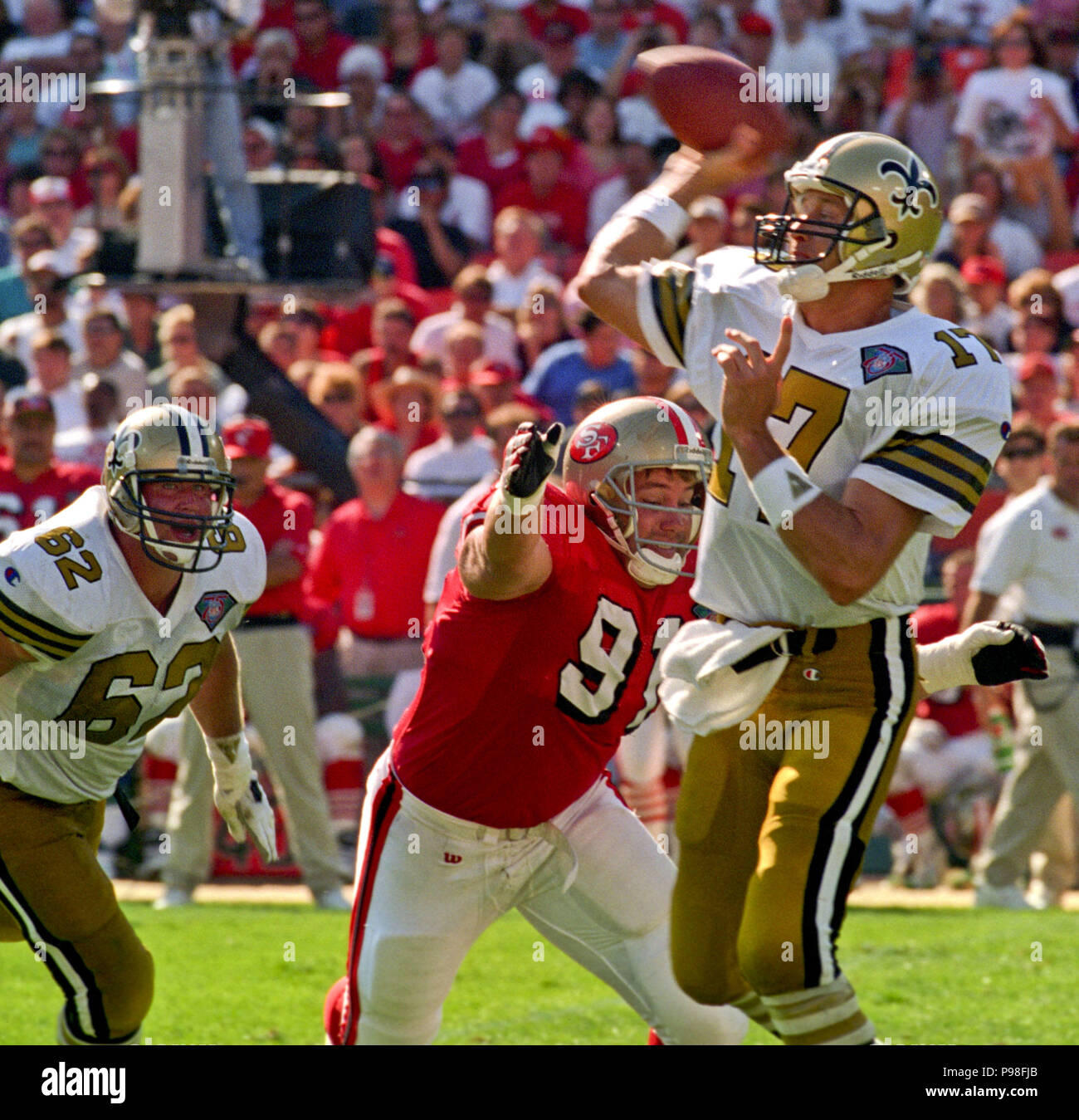 September 25, 1994 - San Francisco, California, U.S - San Francisco 49ers vs.  New Orleans Saints at Candlestick Park Sunday, September 25, 1994. 49ers  beat Saints 24-13. New Orleans Saints full back