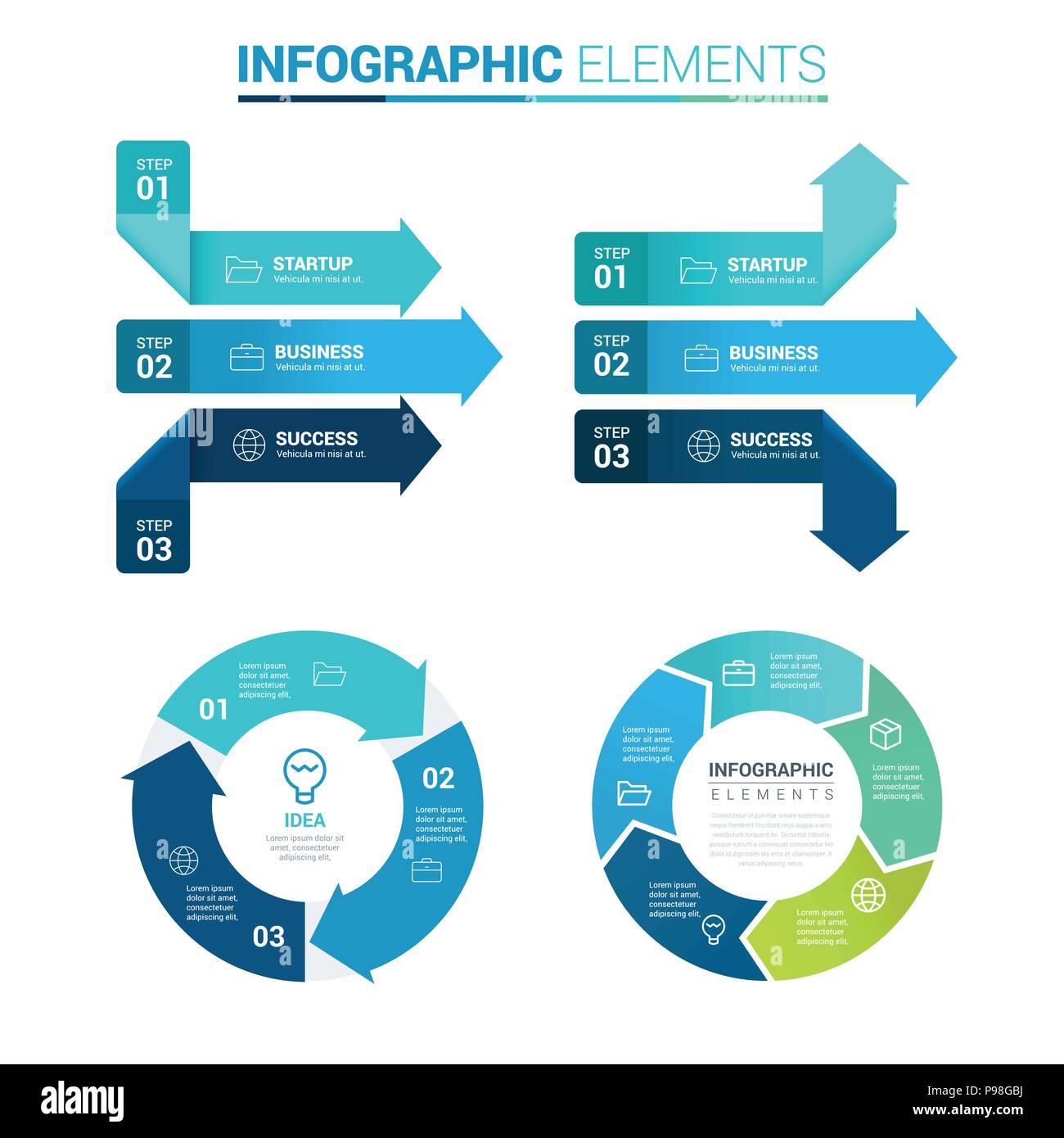 Infographic With Arrows