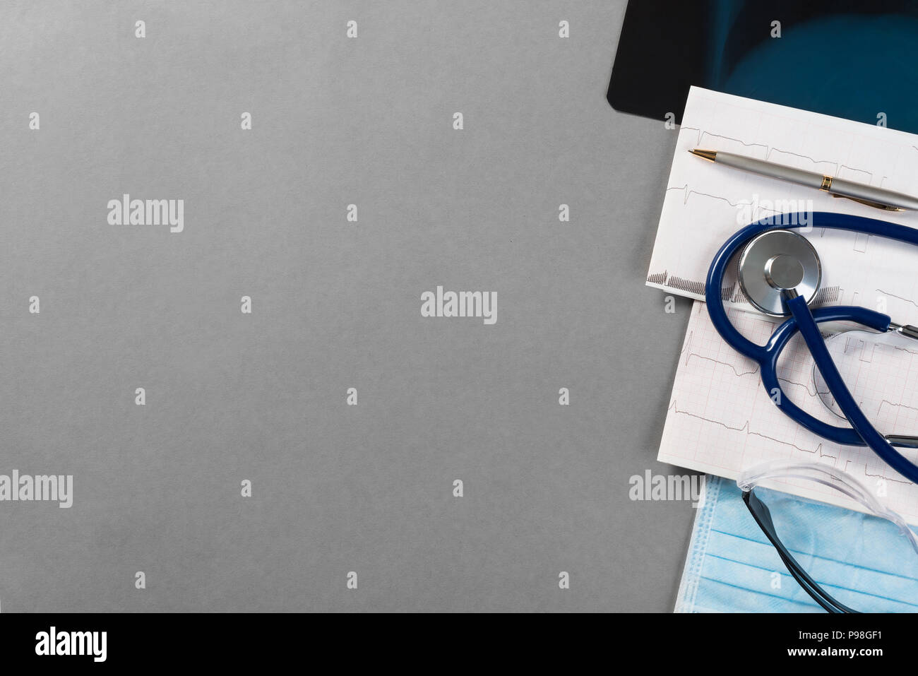 Workplace of health worker Stock Photo - Alamy