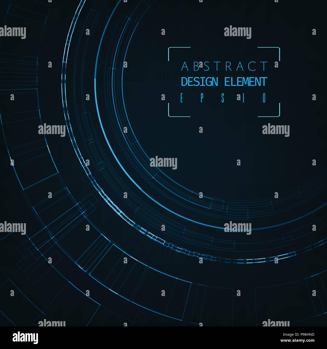 Abstract futuristic digital technology background. Illustration Vector. Stock Vector