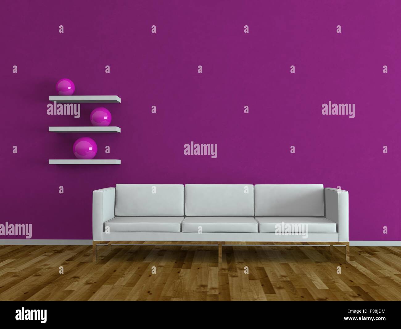 Interior design modern bright room with white sofa Stock Photo Alamy