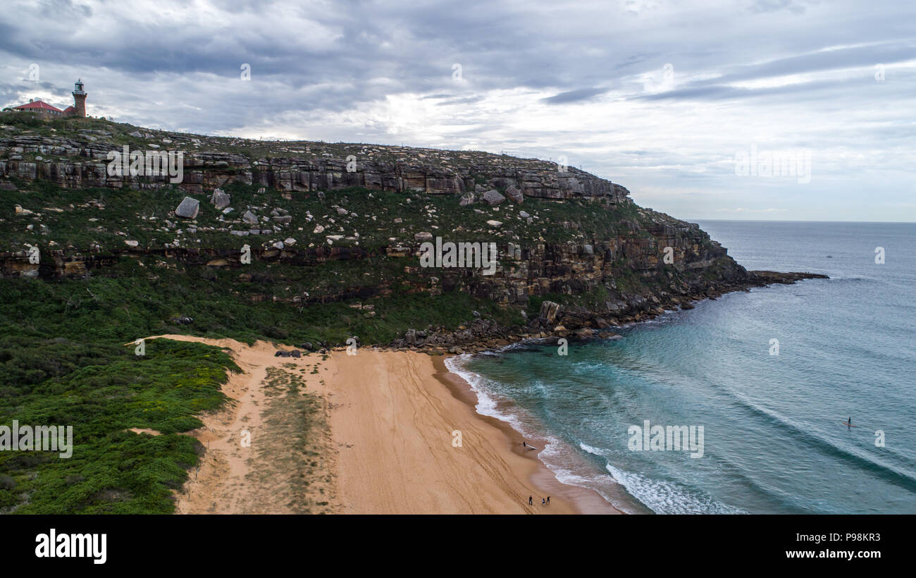 Aerial view palm beach pittwater hi-res stock photography and images ...