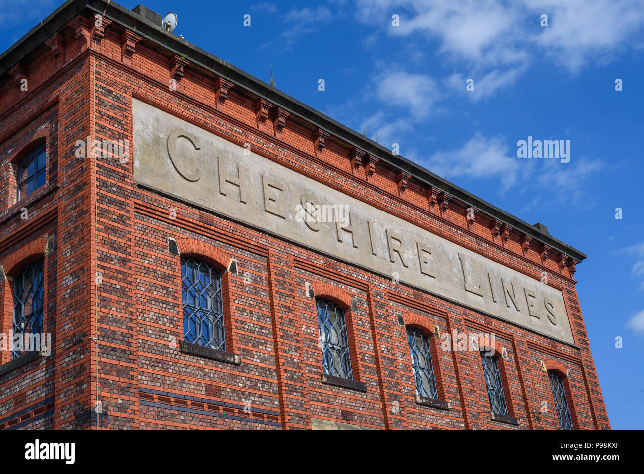 Cheshire Lines Committee Warehouse, Warrington, Cheshire. A Grade 2