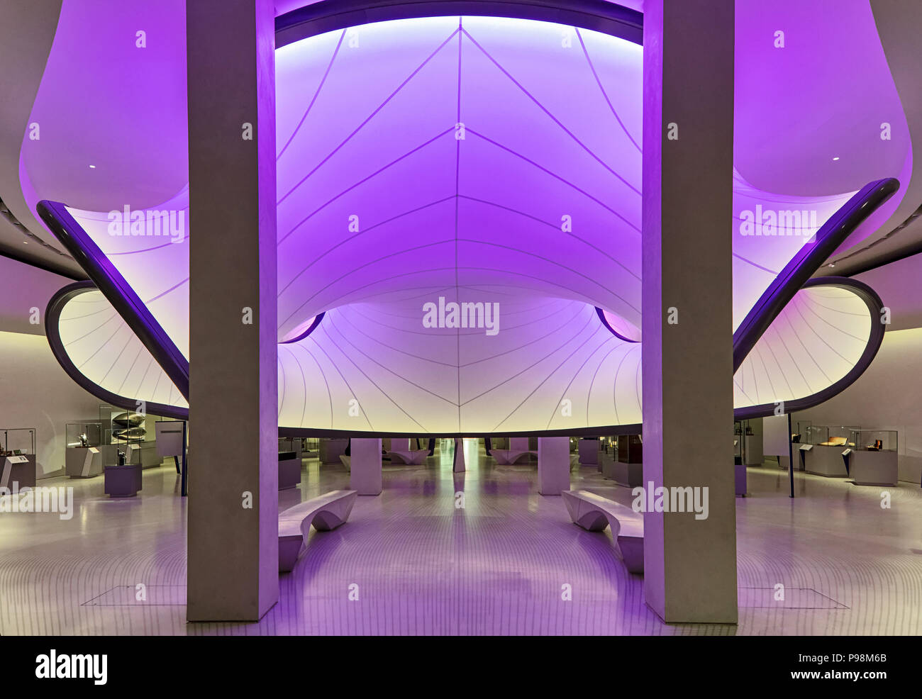 The Winton Mathematics Gallery at the Science Museum, London designed by Zaha Hadid Architects Stock Photo