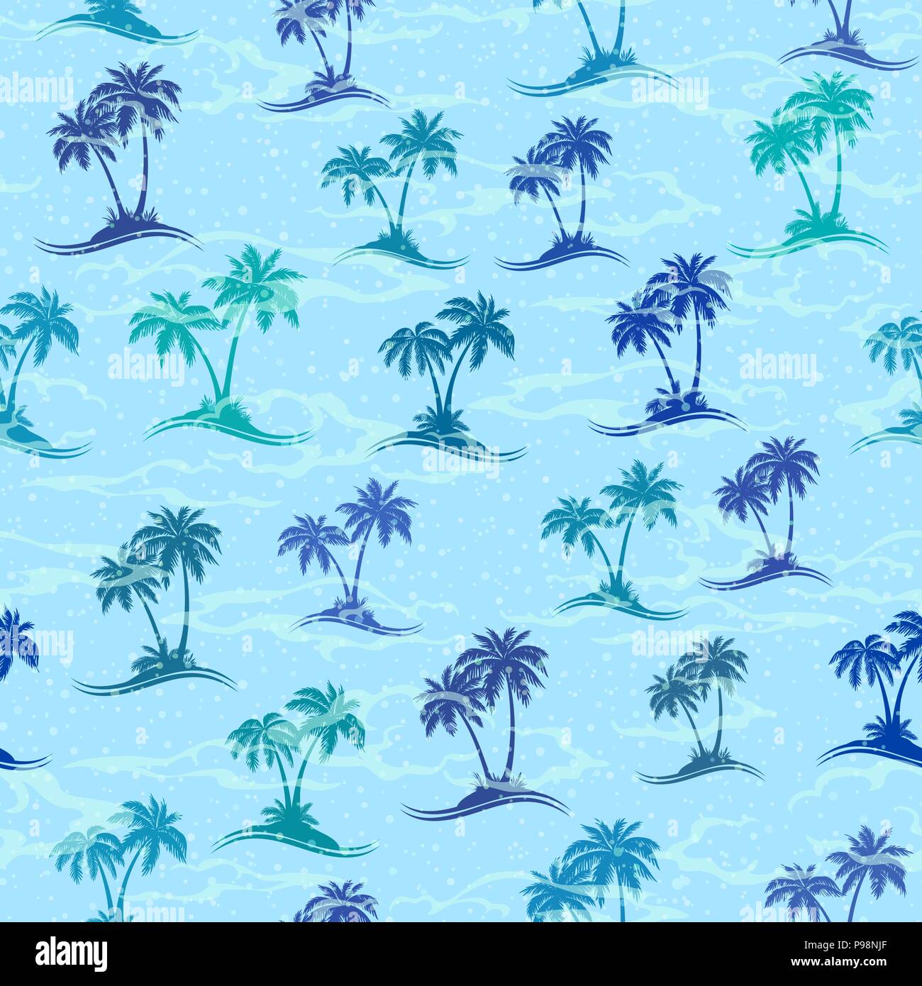 Tropical Palms Seamless Stock Vector Image & Art - Alamy