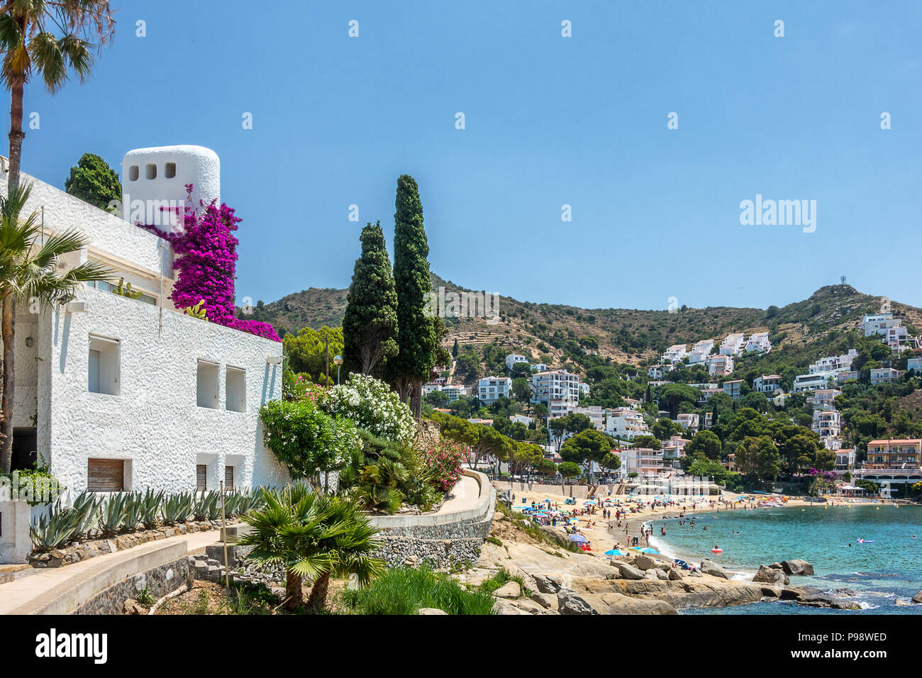 Canyelles on Roses on Cape Creus Costa Brava Spain Stock Photo