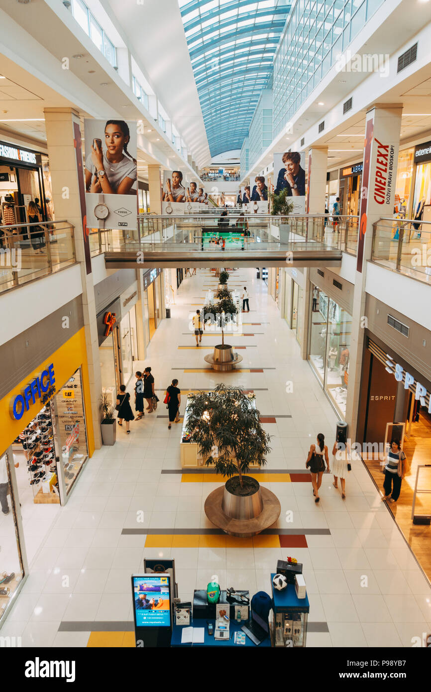 The interior of Delta City shopping mall in Belgrade, Serbia Stock Photo -  Alamy