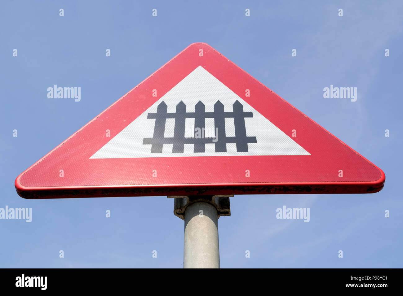Dutch Road Sign Level Crossing With Barrier Or Gates Ahead Stock Photo Alamy Dutch Road Sign Level Crossing With Barrier Or Gates Ahead Stock Photo Alamy